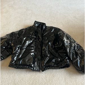Shiny black bomber